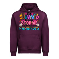 Mauve Wine ive survived too many storms to be thered by raind Urban Hoodie - CowhideDigitalArt