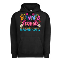 Pigment Black ive survived too many storms to be thered by raind Urban Hoodie - CowhideDigitalArt