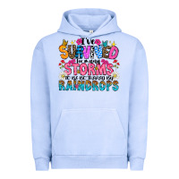 Pigment Grape Ice ive survived too many storms to be thered by raind Urban Hoodie - CowhideDigitalArt