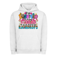 Pigment Lunar Rock ive survived too many storms to be thered by raind Urban Hoodie - CowhideDigitalArt