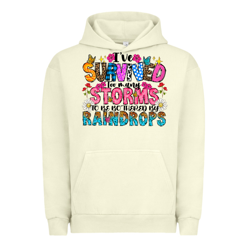 Ive Survived Too Many Storms To Be Thered By Raind Urban Hoodie by CowhideDigitalArt | Teevron