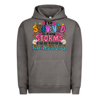 Pigment Tornado ive survived too many storms to be thered by raind Urban Hoodie - CowhideDigitalArt