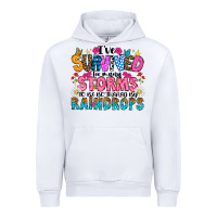 White ive survived too many storms to be thered by raind Urban Hoodie - CowhideDigitalArt