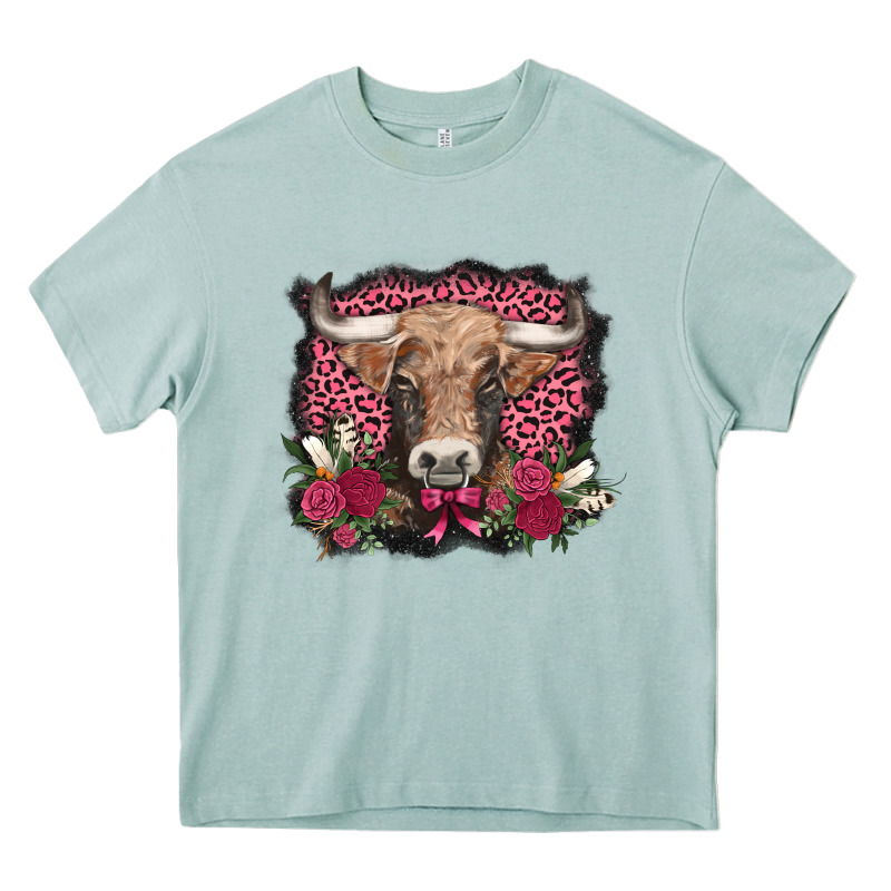 V.d. Cow And Roses Heavy Core Tee by AdoDesignShop | Teevron