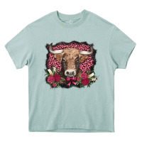 Arona v.d. cow and roses Heavy Core Tee - AdoDesignShop