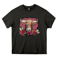 Asphalt v.d. cow and roses Heavy Core Tee - AdoDesignShop