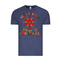 Vintage Denim believe in the magic of christmas Vintage Tee - MaliasSmallBusiness