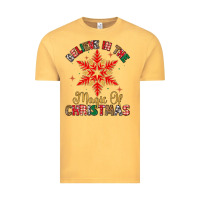 Vintage Mustard believe in the magic of christmas Vintage Tee - MaliasSmallBusiness