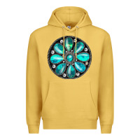 Antique Gold turquoise gemstone Premium Hoodie - JahusDesignShop
