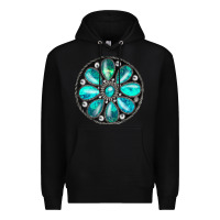 Black turquoise gemstone Premium Hoodie - JahusDesignShop