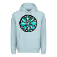 Blue Mist turquoise gemstone Premium Hoodie - JahusDesignShop