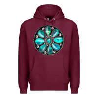 Burgundy turquoise gemstone Premium Hoodie - JahusDesignShop