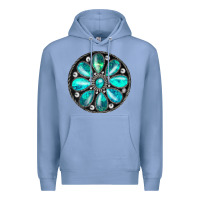 Colony Blue turquoise gemstone Premium Hoodie - JahusDesignShop