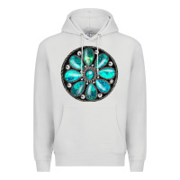 Dove Grey turquoise gemstone Premium Hoodie - JahusDesignShop