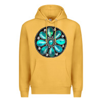 Mustard turquoise gemstone Premium Hoodie - JahusDesignShop