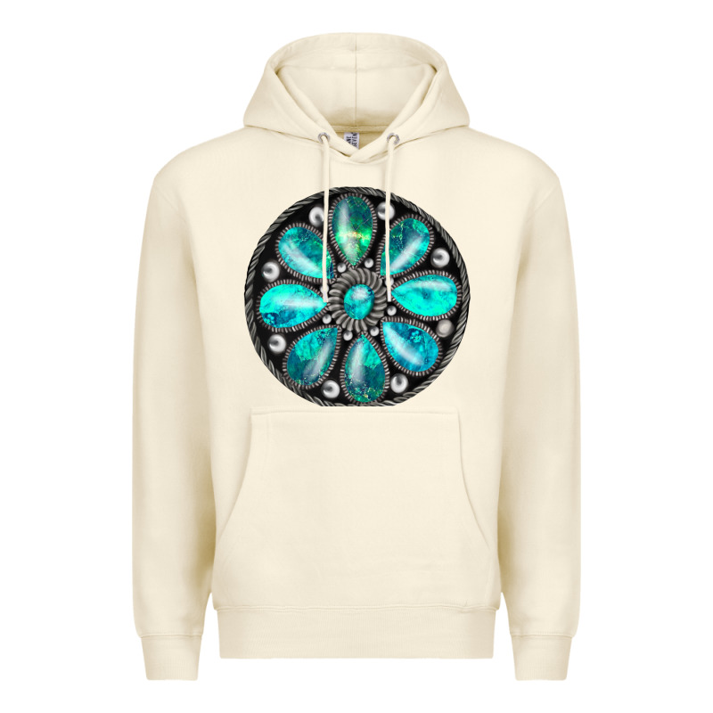 Turquoise Gemstone Premium Hoodie by JahusDesignShop | Teevron