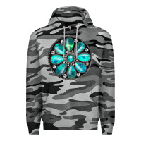 Slate Camo turquoise gemstone Premium Hoodie - JahusDesignShop