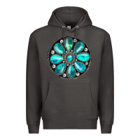 Smoke turquoise gemstone Premium Hoodie - JahusDesignShop