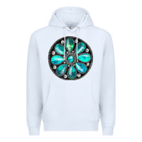 White turquoise gemstone Premium Hoodie - JahusDesignShop