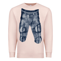 Pale Pink football padded pant fa element Premium Sweatshirt - FaDigitalArtStudio
