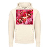Vintage Artic gnomies with food Vintage Hoodie - NancyCooperArtShop