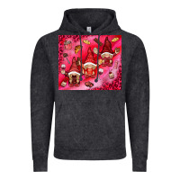 Vintage Black gnomies with food Vintage Hoodie - NancyCooperArtShop