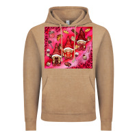 Vintage Coffee gnomies with food Vintage Hoodie - NancyCooperArtShop