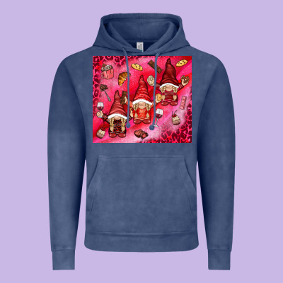 Gnomies With Food Vintage Hoodie Designed By Nancycooperartshop