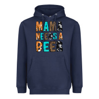 Navy Mama Needs a Beer Heavyweight Hoodie - CowCowDesign