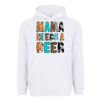 White Mama Needs a Beer Heavyweight Hoodie - CowCowDesign