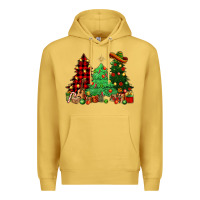 Antique Gold Mexican Christmas trees Mexico Premium Hoodie - HowdyJamesFarm