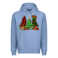 Colony Blue Mexican Christmas trees Mexico Premium Hoodie - HowdyJamesFarm