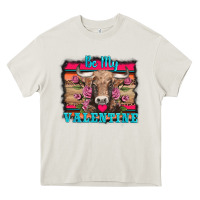 Be My Valentine With Cow Heavy Core Tee | Teevron