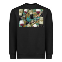 Black California Wine with Leopard Background Heavyweight Sweatshirt - Bettercallsaul