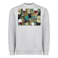 California Wine With Leopard Background Heavyweight Sweatshirt | Teevron