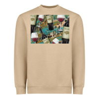 Mushroom California Wine with Leopard Background Heavyweight Sweatshirt - Bettercallsaul