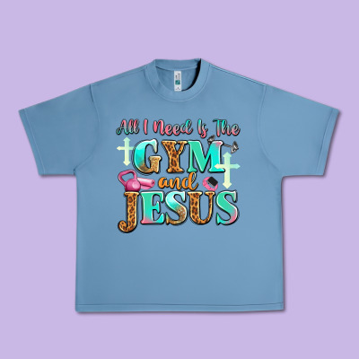All I Need Is The Gym And Jesus Urban Heavy Tee Designed By Jahusdesignshop