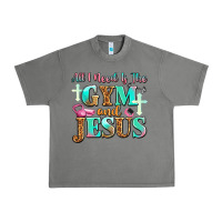Tornado all i need is the gym and jesus Urban Heavy Tee - JahusDesignShop
