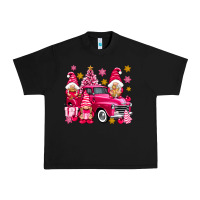 Black Pink christmas gnomes truck Urban Heavy Tee - NancyCooperArtShop