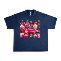 Navy Pink christmas gnomes truck Urban Heavy Tee - NancyCooperArtShop