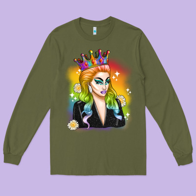 Drag Queen Long Sleeve Tee Designed By Artiststas