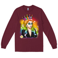 Burgundy drag queen Long Sleeve Tee - Artiststas