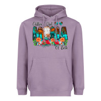 Lavender Glitter Dirt Mama Of Both Cow Flowers Heavyweight Hoodie - CowCowDesign