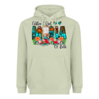 Matcha Glitter Dirt Mama Of Both Cow Flowers Heavyweight Hoodie - CowCowDesign