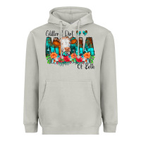 Moon Dust Glitter Dirt Mama Of Both Cow Flowers Heavyweight Hoodie - CowCowDesign