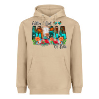 Mushroom Glitter Dirt Mama Of Both Cow Flowers Heavyweight Hoodie - CowCowDesign