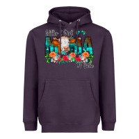 Plum Glitter Dirt Mama Of Both Cow Flowers Heavyweight Hoodie - CowCowDesign