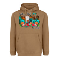 Toasted Coconut Glitter Dirt Mama Of Both Cow Flowers Heavyweight Hoodie - CowCowDesign