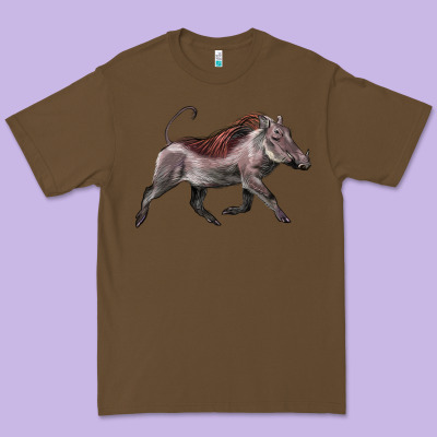 Warthog Illustrations Premium Tee Designed By Lillyallendesigns
