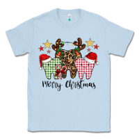 Dusty Blue merry christmas tooth Classic Tee - CowhideDigitalArt